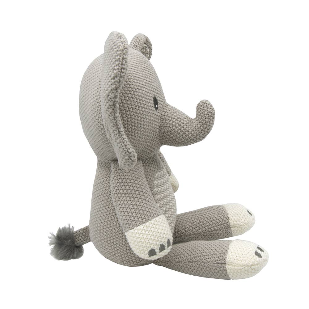 Mason the Elephant Knitted Toy, , Living Textiles - Say It Sister