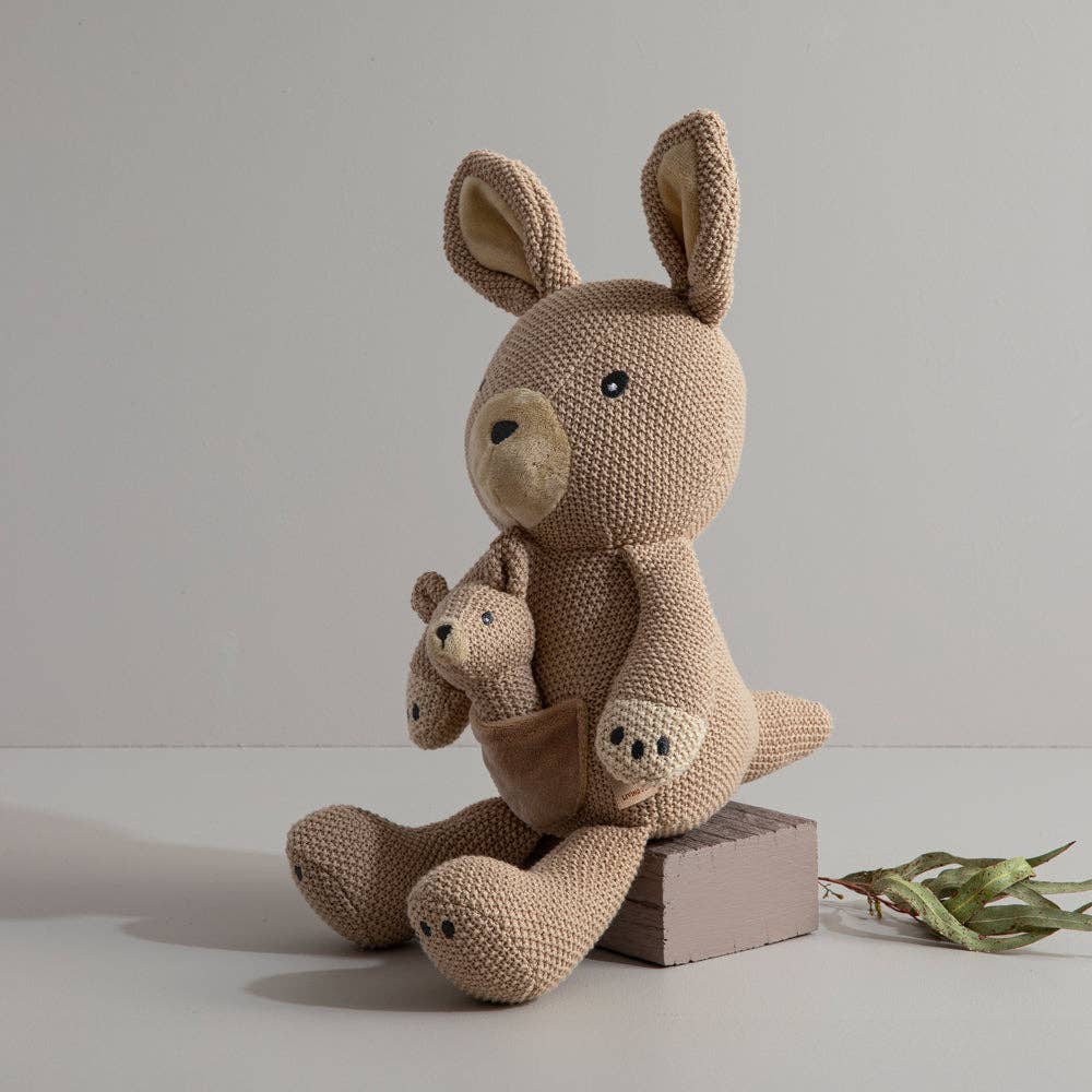 Knitted Toy - Kylie the Kangaroo, , Living Textiles - Say It Sister