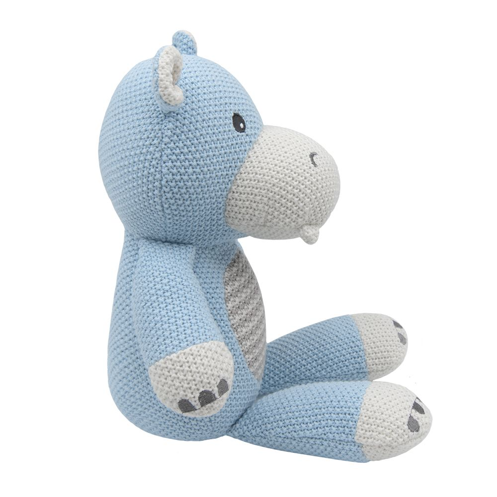 Henry the Hippo Knitted Toy, , Living Textiles - Say It Sister