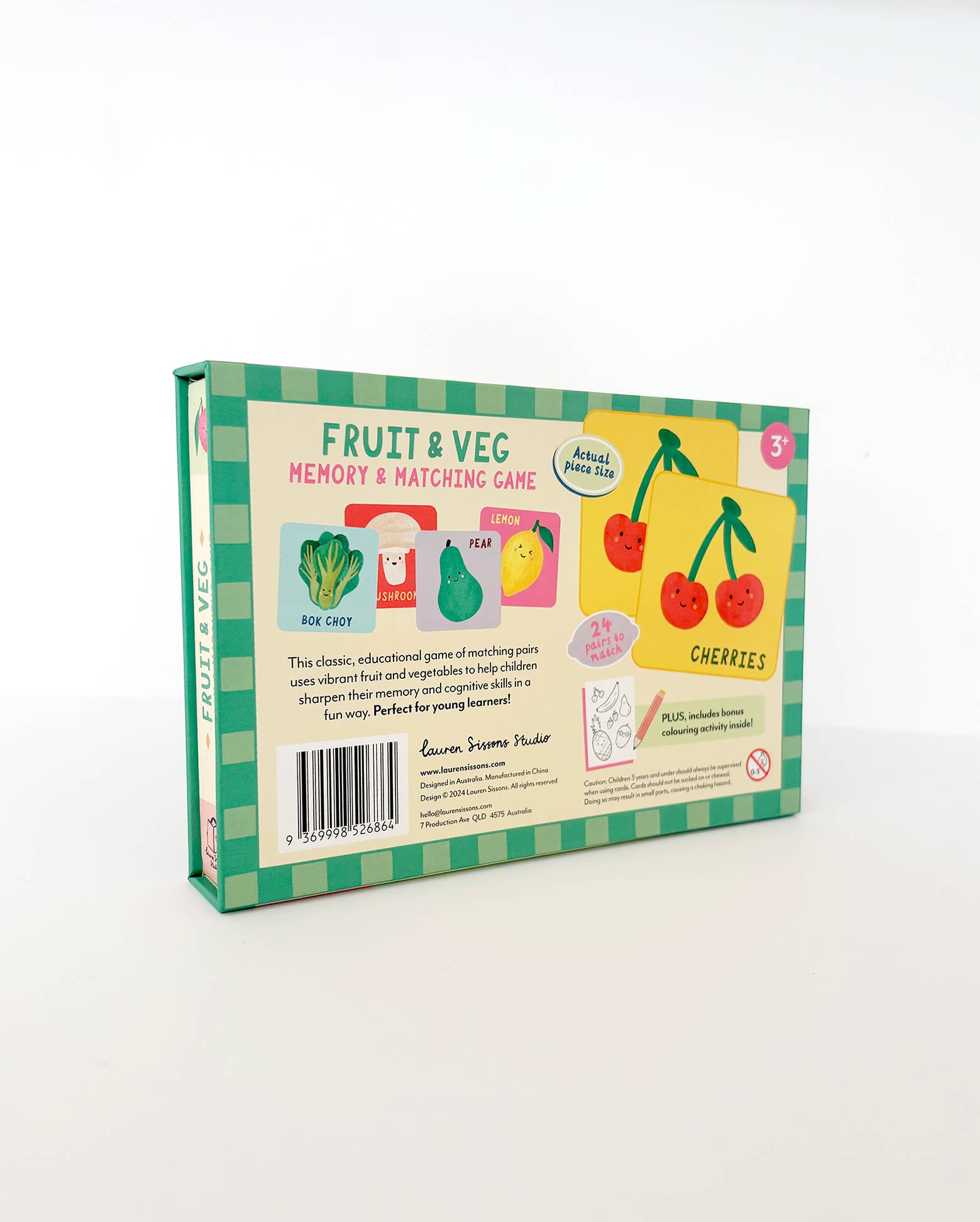Fruit and Veg Memory & Matching Game, , Lauren Sissons Studio - Say It Sister