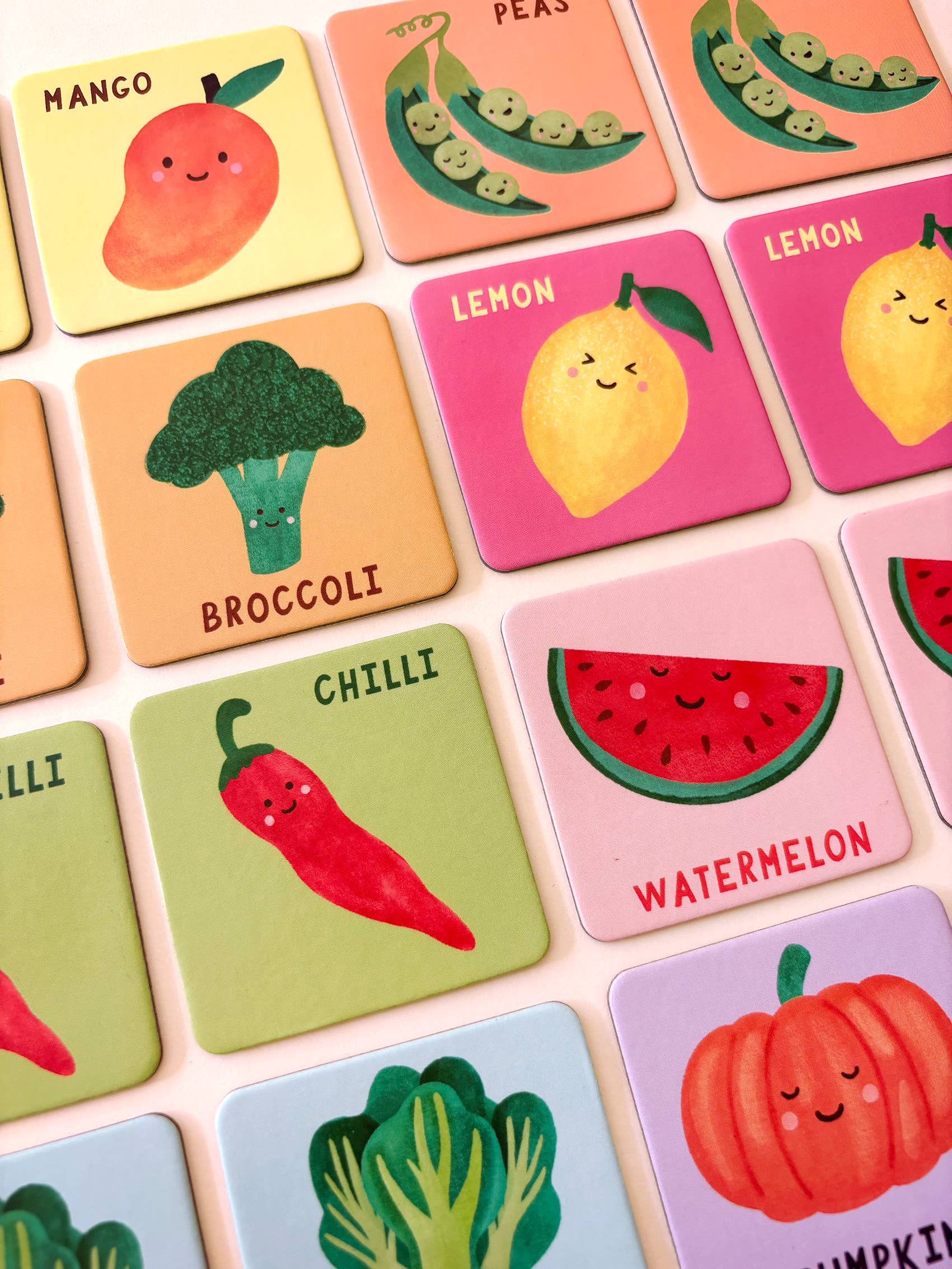 Fruit and Veg Memory & Matching Game, , Lauren Sissons Studio - Say It Sister