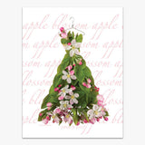 Floral Pure Linen Tea Towel - Apple Blossom Design, , petal & pins - Say It Sister