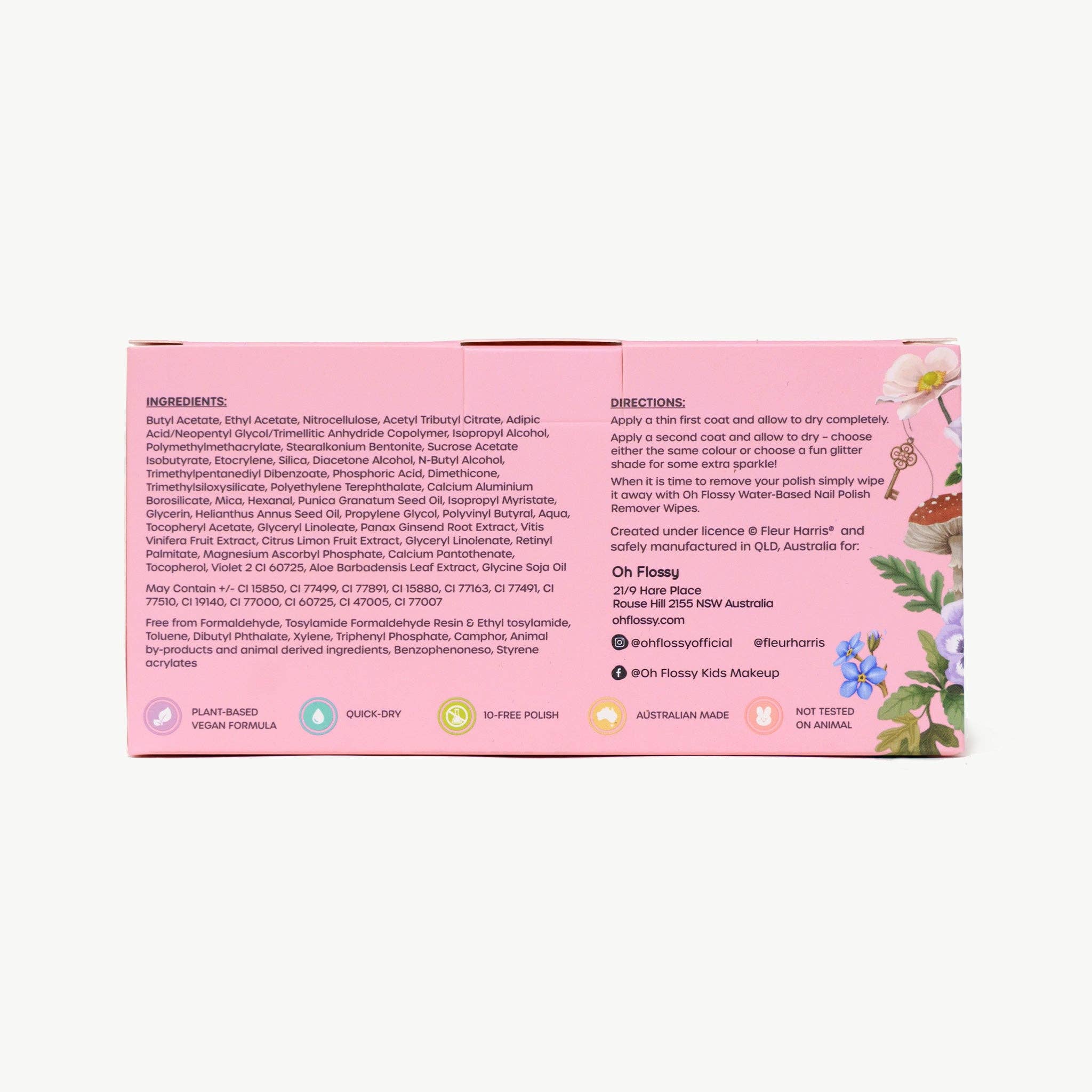 Oh Flossy X Fleur Harris - Garden of Dreams Collection Nail Polish Set, , Oh Flossy - Say It Sister
