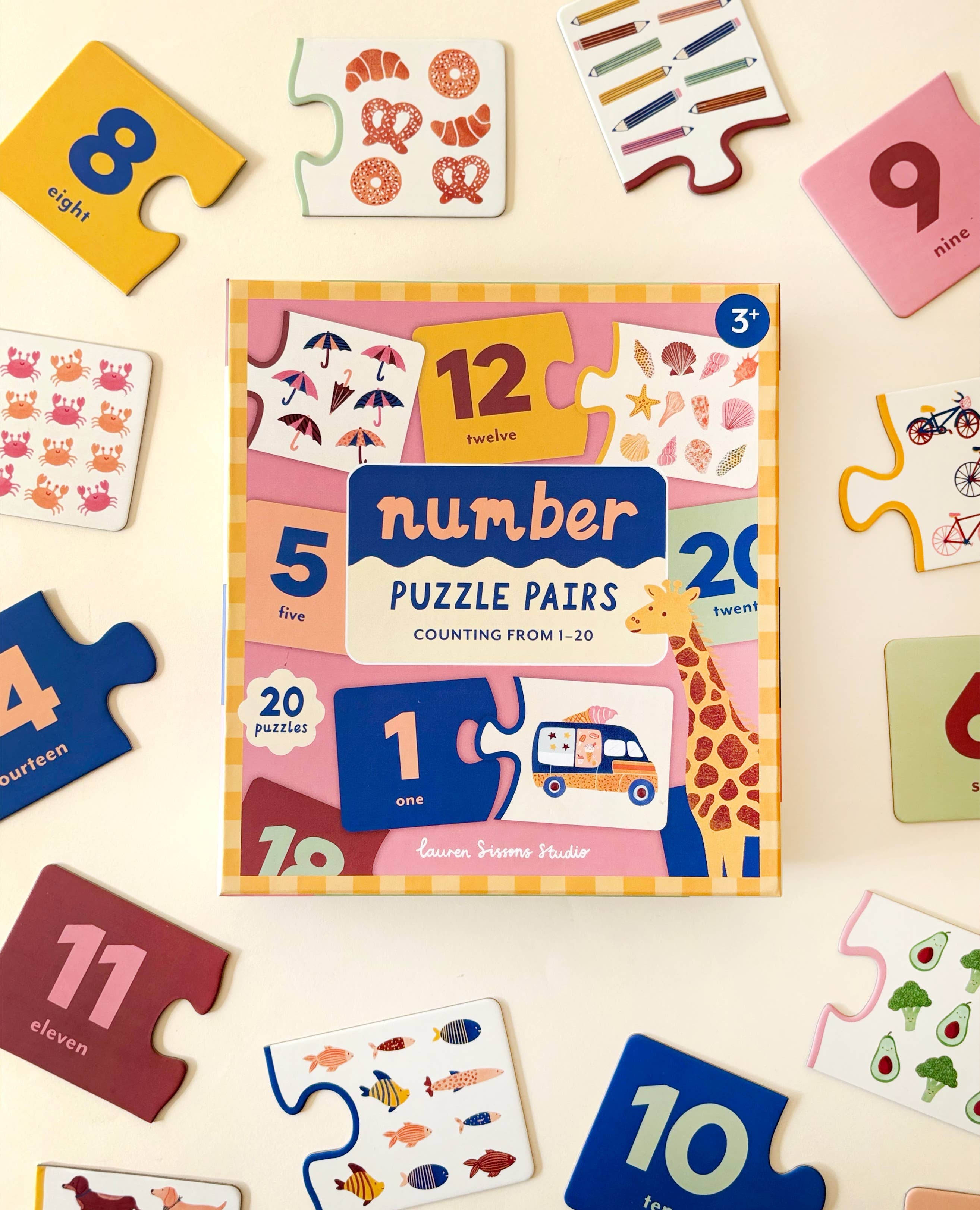 Number Puzzle Pairs, , Lauren Sissons Studio - Say It Sister
