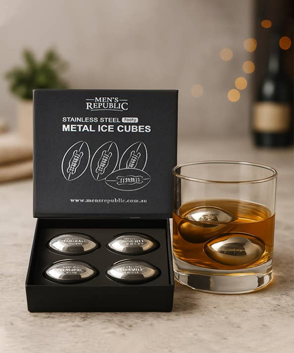 Men's Republic - Footy Ball Ice Cubes - 4 Pieces Stainless Ste, , Men's Republic - Say It Sister