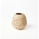Pink Pollen Vase by Jones & Co featuring a smooth, rounded ceramic design with eye-catching pink finish.