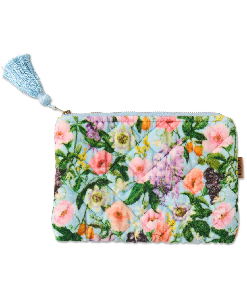 Kip & Co - Spring In The Air Velvet Cosmetics Purse, Cosmetic & Toiletry Bags, Kip & Co - Say It Sister
