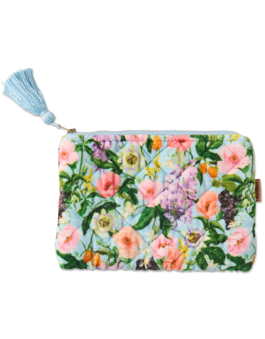 Kip & Co - Spring In The Air Velvet Cosmetics Purse, Cosmetic & Toiletry Bags, Kip & Co - Say It Sister