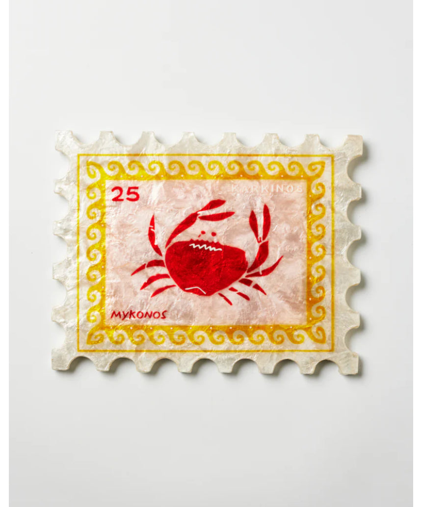 Sunroom Crab Stamp, Wall Decor, Jones & Co - Say It Sister