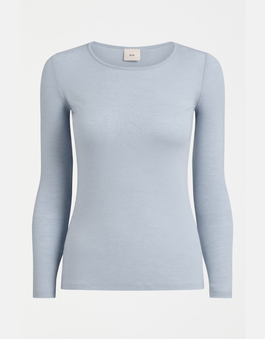 Elk - Merino Long Sleeve Top Pearl Blue, Clothing, Elk - Say It Sister