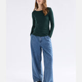 Elk - Merino Long Sleeve Top Dark Pine, Clothing, Elk - Say It Sister