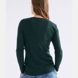 Elk - Merino Long Sleeve Top Dark Pine, Clothing, Elk - Say It Sister