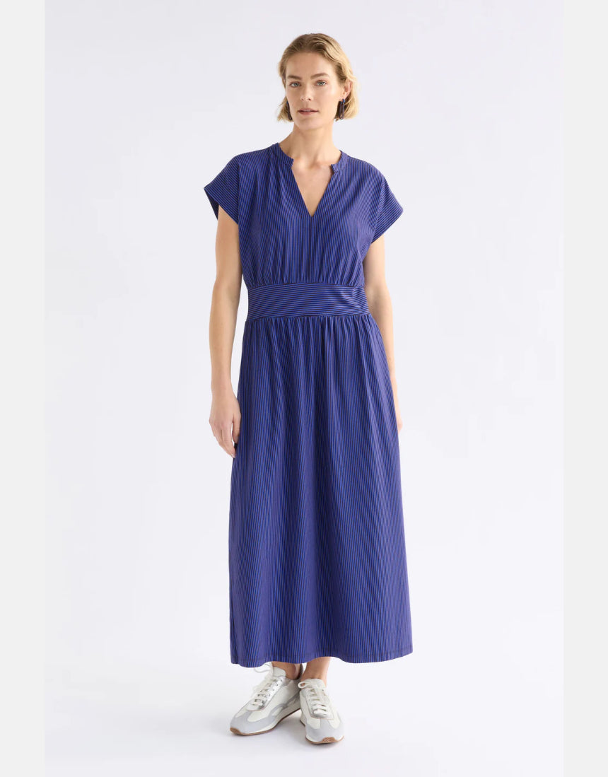 Elk - Evve Dress Chocolate/Cobalt, Clothing, Elk - Say It Sister