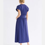 Elk - Evve Dress Chocolate/Cobalt, Clothing, Elk - Say It Sister