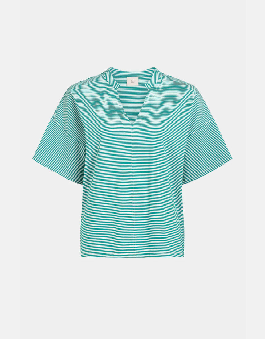 Elk - Evve Tshirt Bright Teal/White, Clothing, Elk - Say It Sister