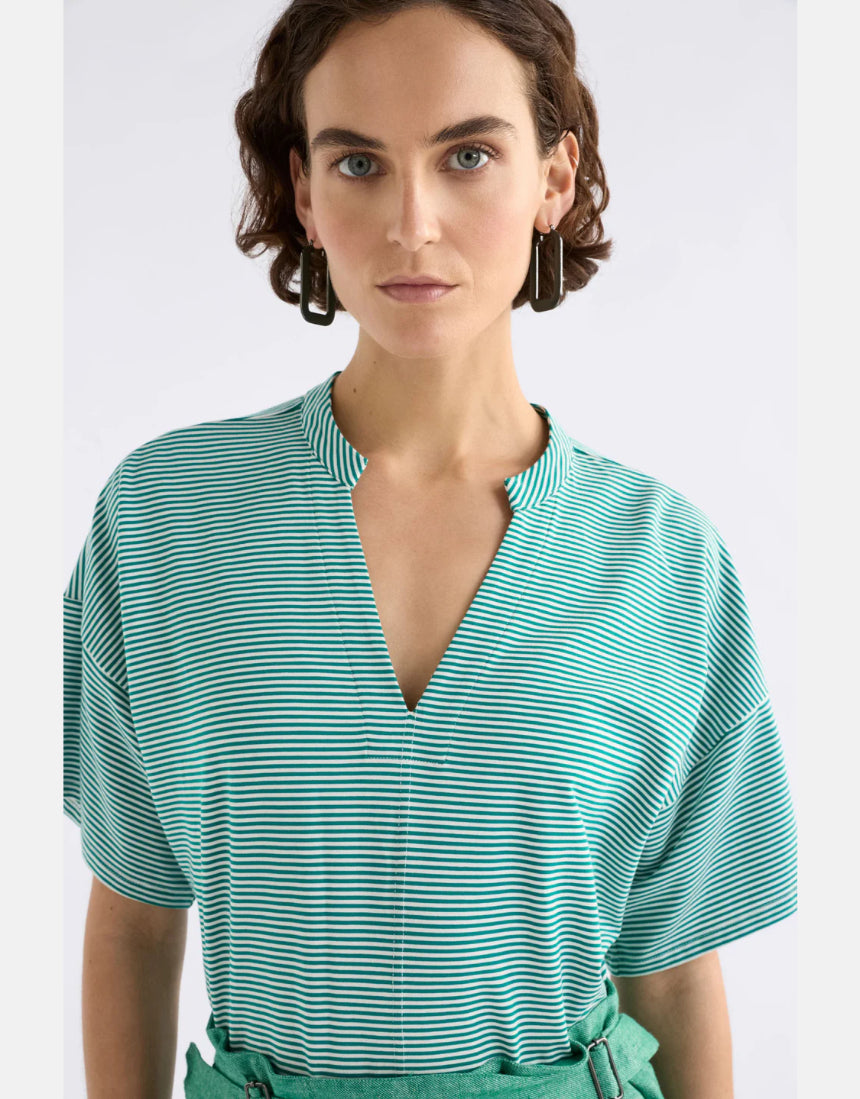 Elk - Evve Tshirt Bright Teal/White, Clothing, Elk - Say It Sister