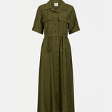 Elk - Eine Shirt Dress Bright Olive, Clothing, Elk - Say It Sister