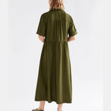 Elk - Eine Shirt Dress Bright Olive, Clothing, Elk - Say It Sister