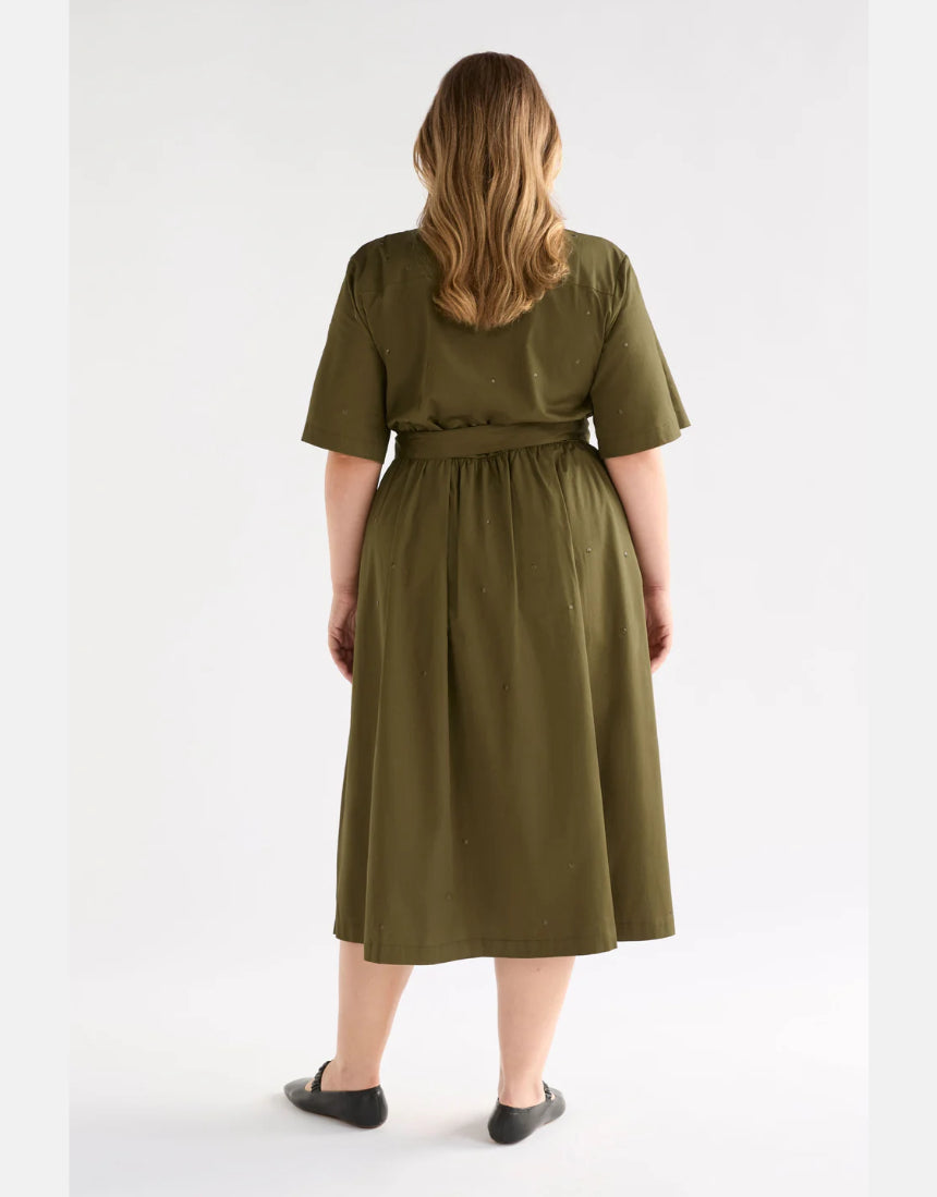 Elk - Stuud Long Shirt Dress Olive, Clothing, Elk - Say It Sister