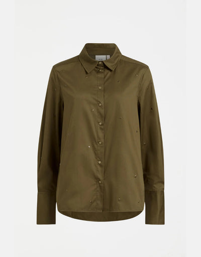 Elk - Stuud Long Shirt Olive, Clothing, Elk - Say It Sister