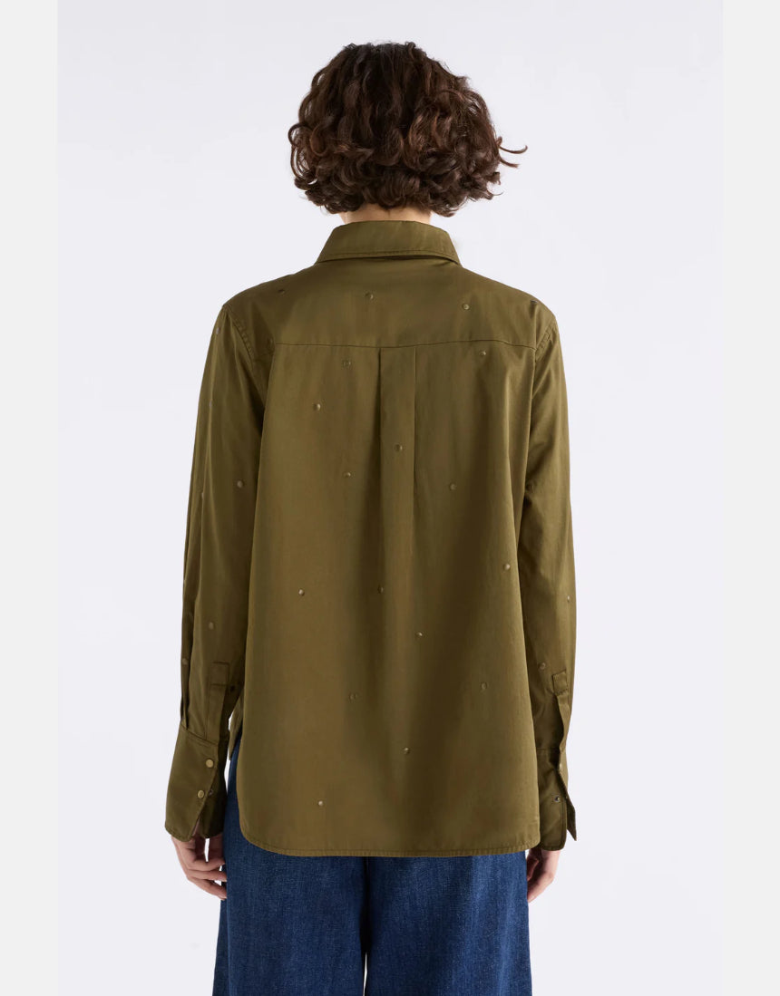 Elk - Stuud Long Shirt Olive, Clothing, Elk - Say It Sister