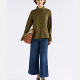Elk - Stuud Long Shirt Olive, Clothing, Elk - Say It Sister
