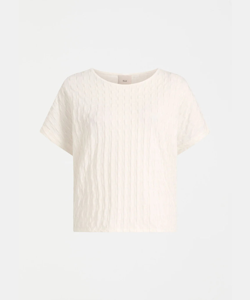 Elk - Orta Boxy Tshirt White, Clothing, Elk - Say It Sister