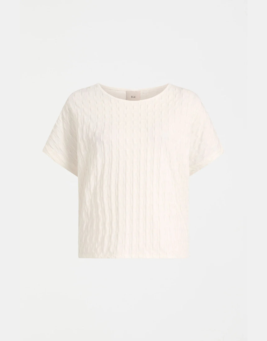 Elk - Orta Boxy Tshirt White, Clothing, Elk - Say It Sister