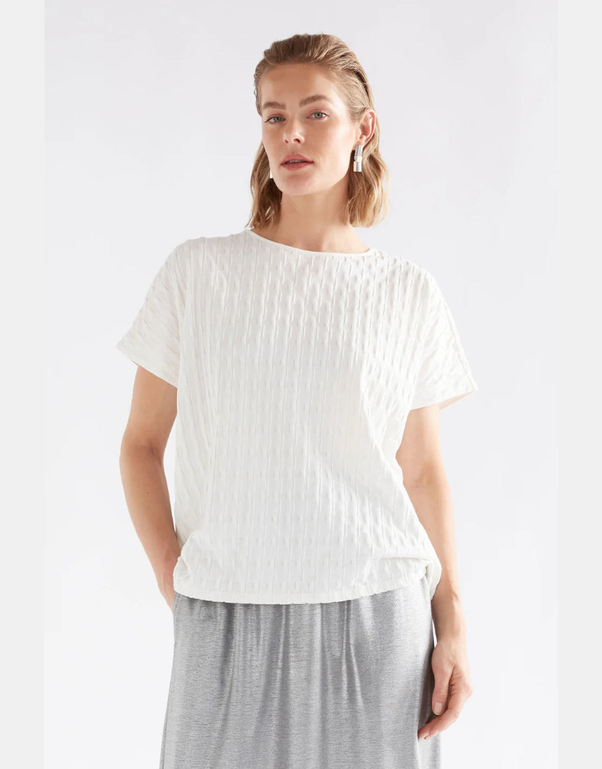 Elk - Orta Boxy Tshirt White, Clothing, Elk - Say It Sister