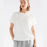 Elk - Orta Boxy Tshirt White, Clothing, Elk - Say It Sister