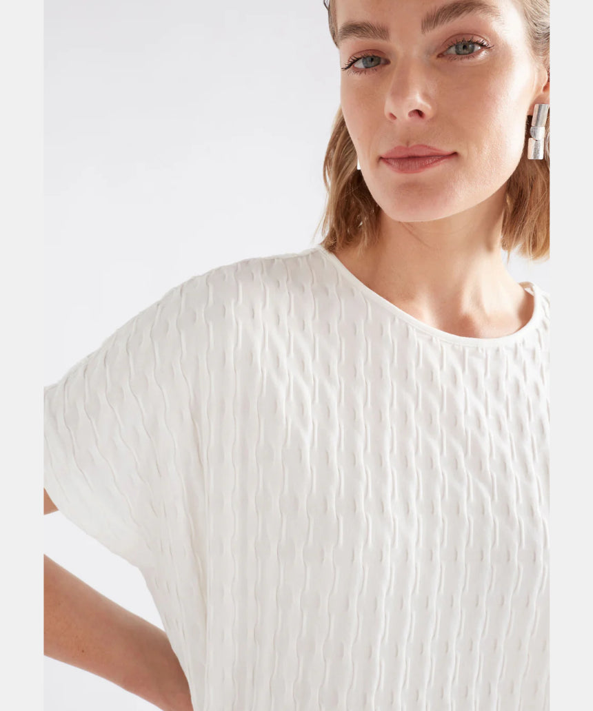 Elk - Orta Boxy Tshirt White, Clothing, Elk - Say It Sister