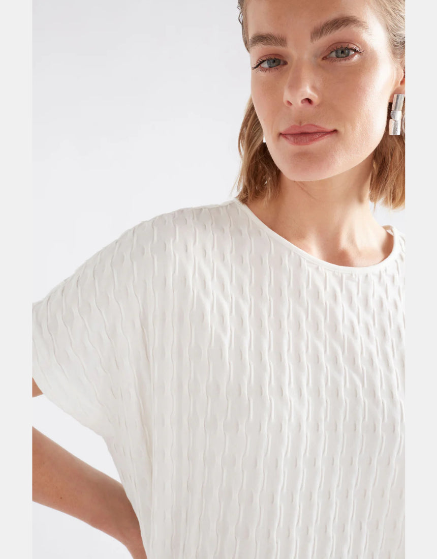 Elk - Orta Boxy Tshirt White, Clothing, Elk - Say It Sister