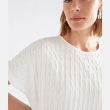 Elk - Orta Boxy Tshirt White, Clothing, Elk - Say It Sister
