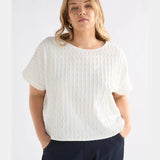 Elk - Orta Boxy Tshirt White, Clothing, Elk - Say It Sister