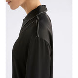 Black Elk Famke Dress, stylish women's clothing with a fitted silhouette and elegant design, shown on a model.