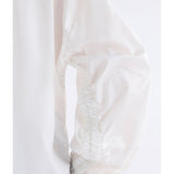 White Elk Sol Shirt by ELK The Label, a stylish long-sleeve top with a relaxed fit and minimalist design.