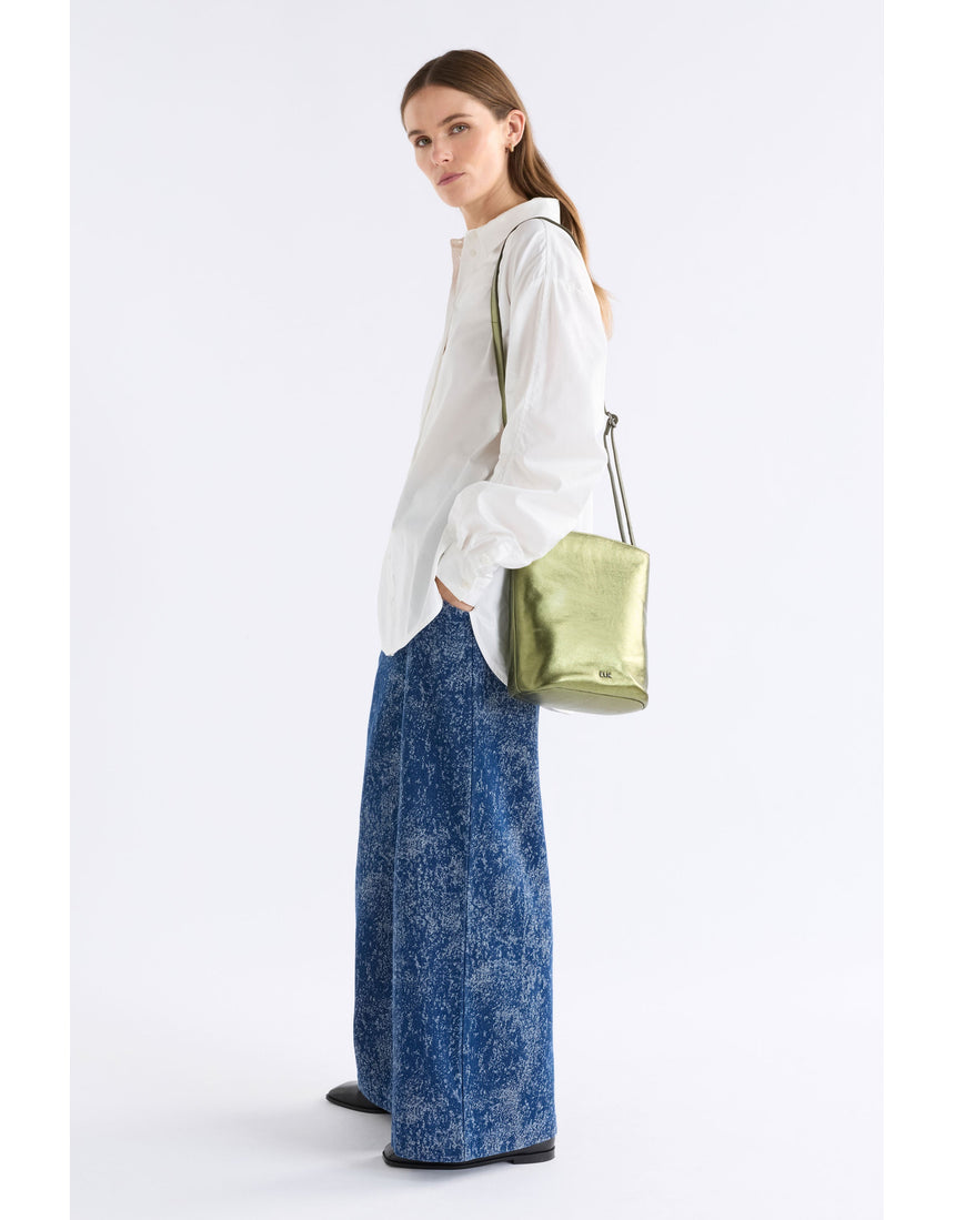 White Elk Sol Shirt by ELK The Label, a stylish white tops with a sleek fit and minimal design.