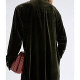 Elk - Suuri Velvet Dress Deep Olive, Clothing, Elk - Say It Sister