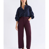 ELK The Label Hullu Pant in Shiraz color, stylish women's pants with a relaxed fit and modern design.