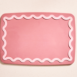 Pink Maison Apprêt Classique Chopping Board with wood grain finish, ideal for kitchen prep and food presentation.