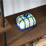Klevering - Butter Dish Plaid Blue, butter dish, Klevering - Say It Sister