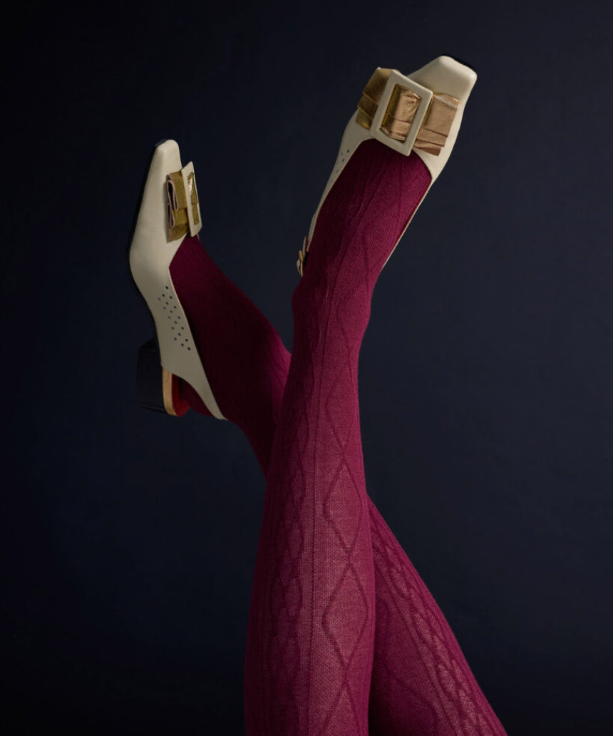 Tightology - Aran Cashmere Blend Tights, , Tightology - Say It Sister