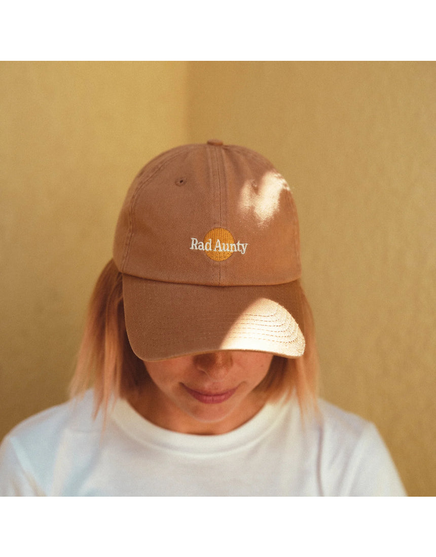 Rad Aunty Washed Baseball Cap - Desert Sand, , Banabae - Say It Sister