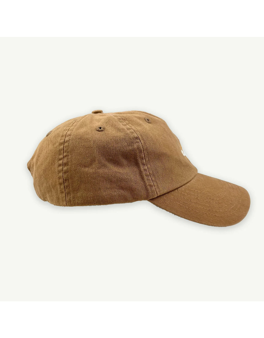 Banabae Rad Mama Washed Baseball Cap in desert sand, soft fabric with adjustable strap and curved brim, casual headwear for women
