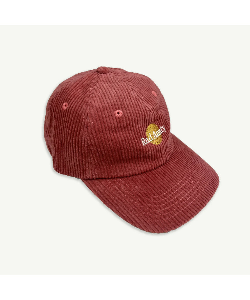 Rad Aunty Cord Cap - Eco Red, , Banabae - Say It Sister