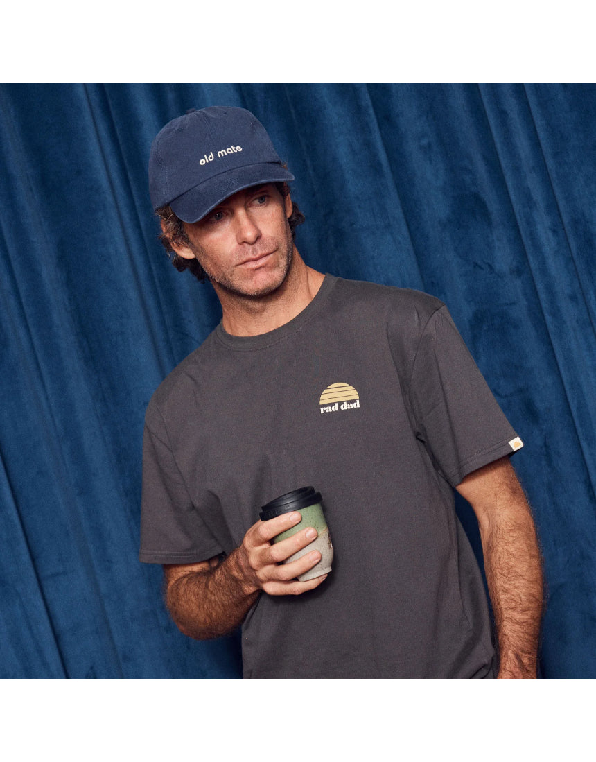 Old Mate Washed Baseball Cap - Navy, , Banabae - Say It Sister