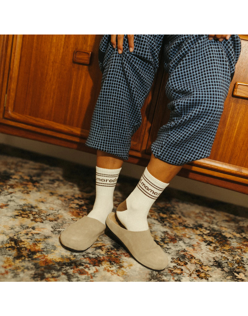 Rad Mama Organic Cotton Crew Sock - Coco Stripe, , Banabae - Say It Sister