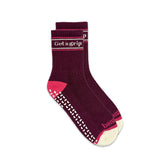 Get A Grip Socks - Wine/Pink, , Banabae - Say It Sister