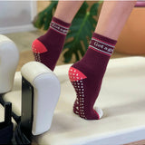 Get A Grip Socks - Wine/Pink, , Banabae - Say It Sister
