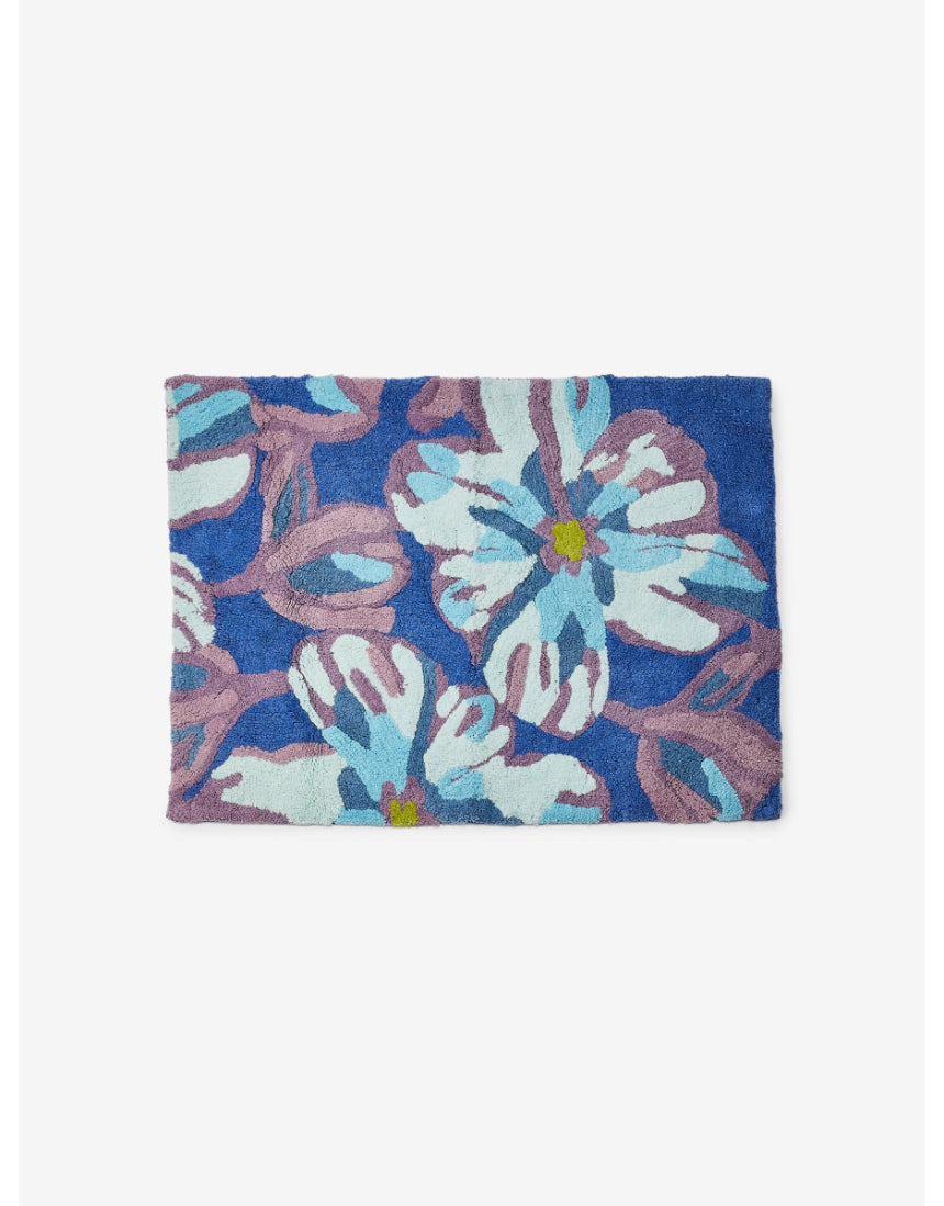 Bonnie and Neil - Dutch Floral Blue Bath Mat, Bath Mats & Rugs, Bonnie and Neil - Say It Sister